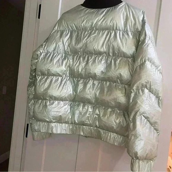 Noize amber mint metallic green puffer jacket bomber size small NEW - Picture 6 of 10